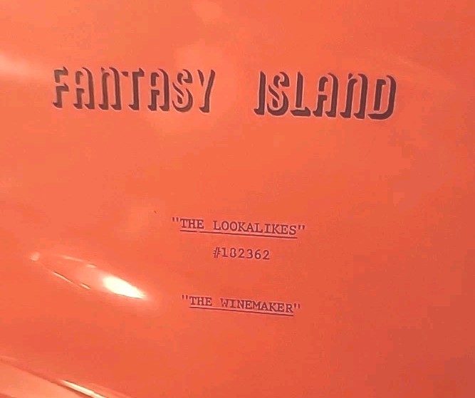 X5 1980 Fantasy Island Scripts Screenplay 1 Work 3 First 1 Second Drafts #2