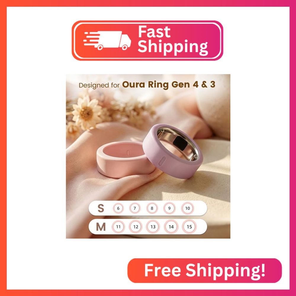 BandSmith Silicone Ring Cover Compatible with Oura Ring Protector, Elastic Case