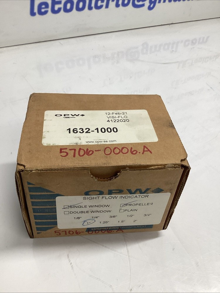 OPW Sight Flow Indicator 1” 1632-1000 M-636
