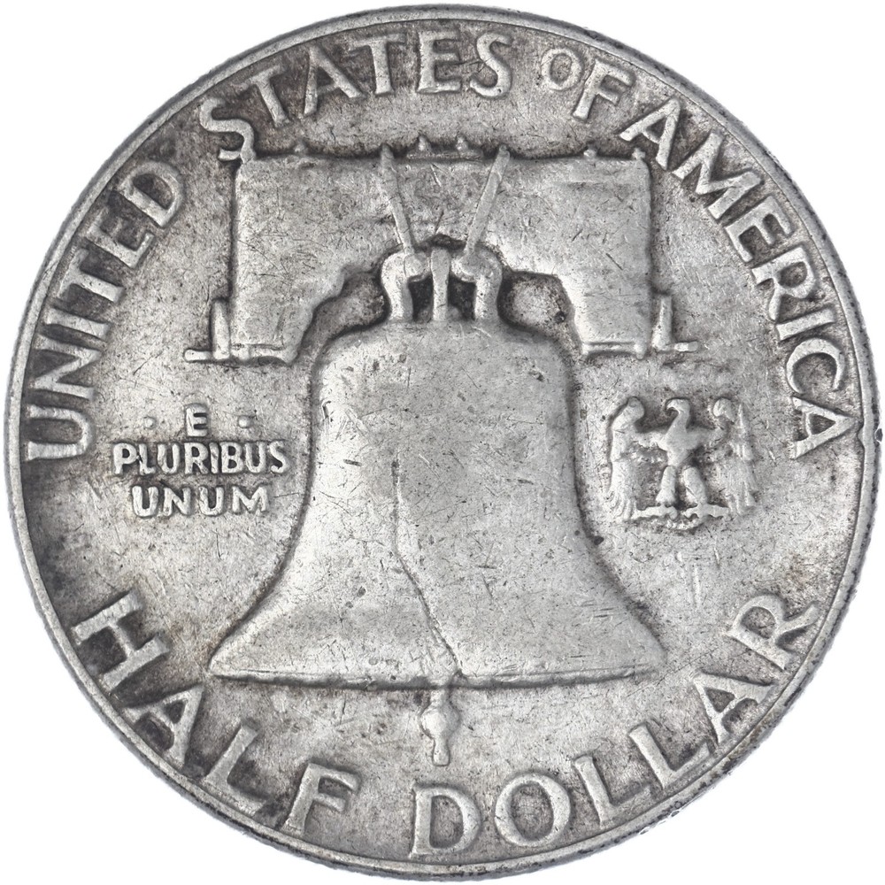 1953 (P) Franklin Half Dollar Fine 90% Silver