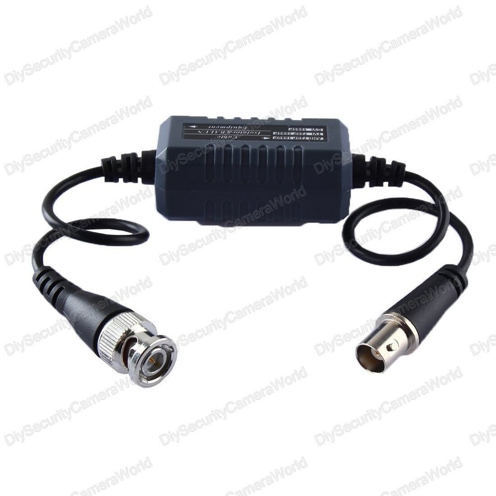 BNC CCTV Camera HD Video Balun Ground Loop Isolator Video Surveillance