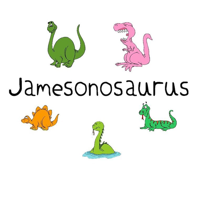 CafePress Jamesonosaurus 10" Wall Clock (124010156)