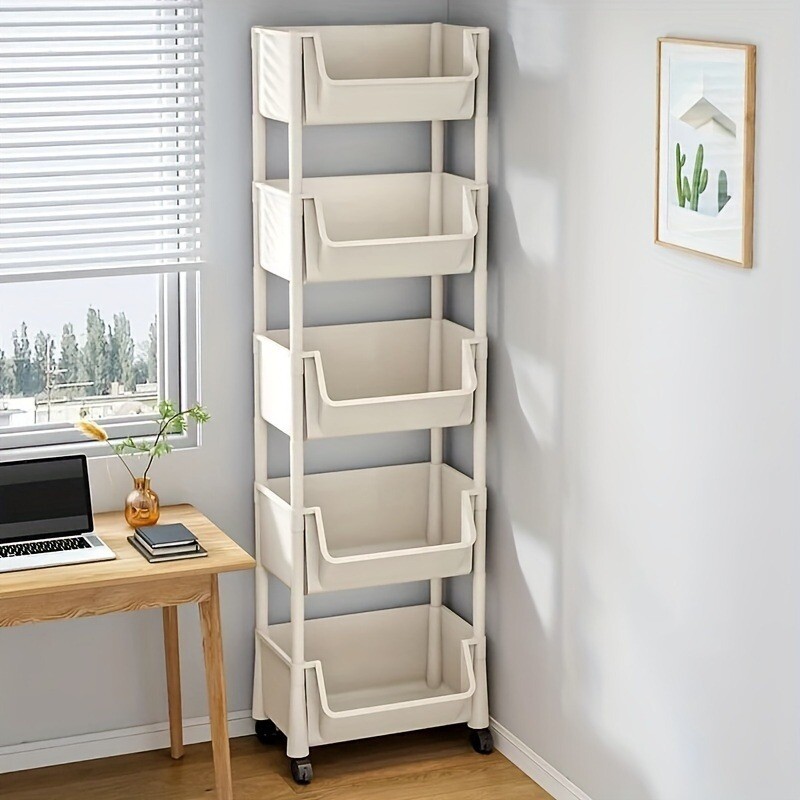 Multi-layer Rolling Utility Cart for Storage