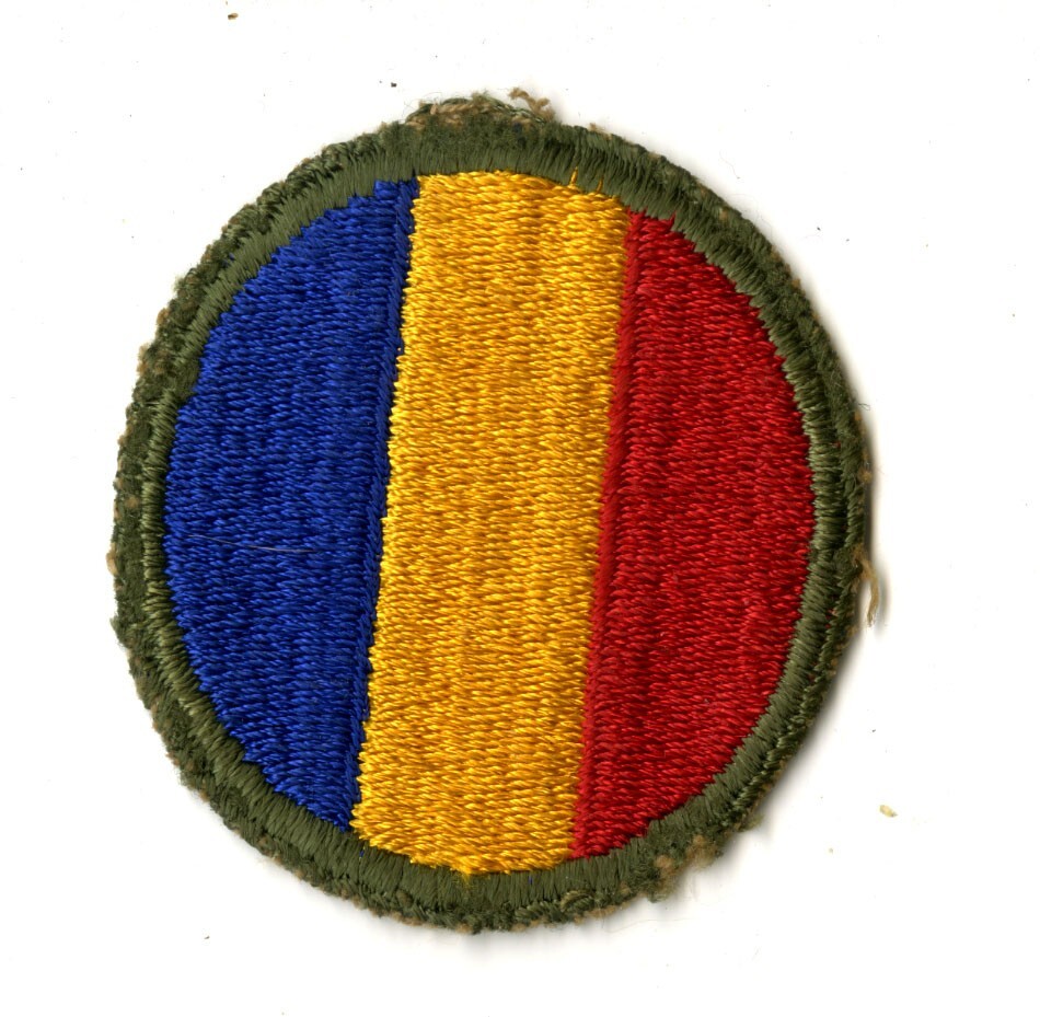 Replacement and Schools Command White Back Patch WWII Original