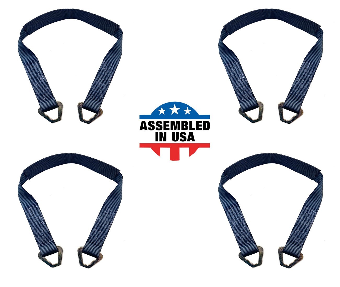 USA 4 Pack 2" x 18" Axle Strap Race Car Auto Hauler Tow Truck Wheel Tie Down