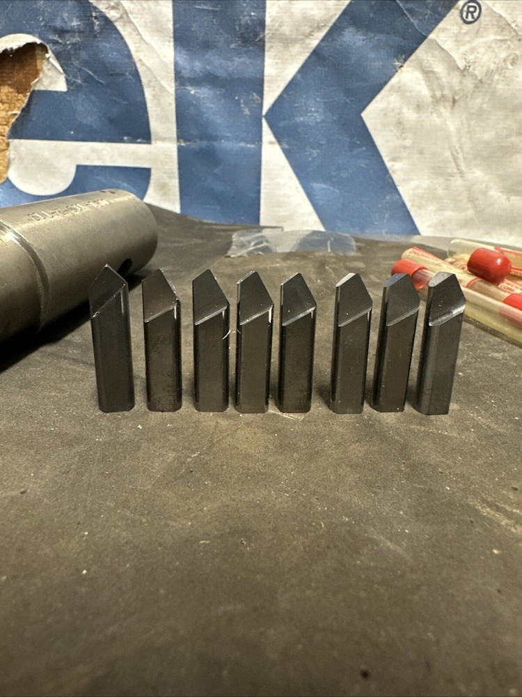 1-1/4” Shank Adjustable Boring Bar W/8 5/16” Carbide Tool Bits Milling Machine