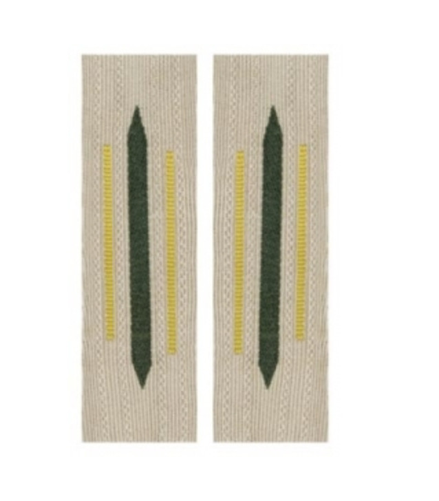 German Collar Litzen - Bevo Signals - Yellow