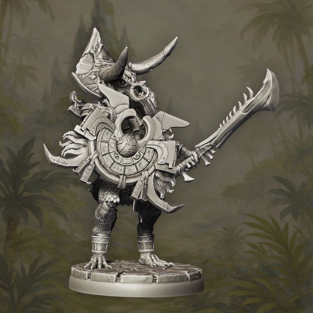 Lizardman Champions 28mm fantasy