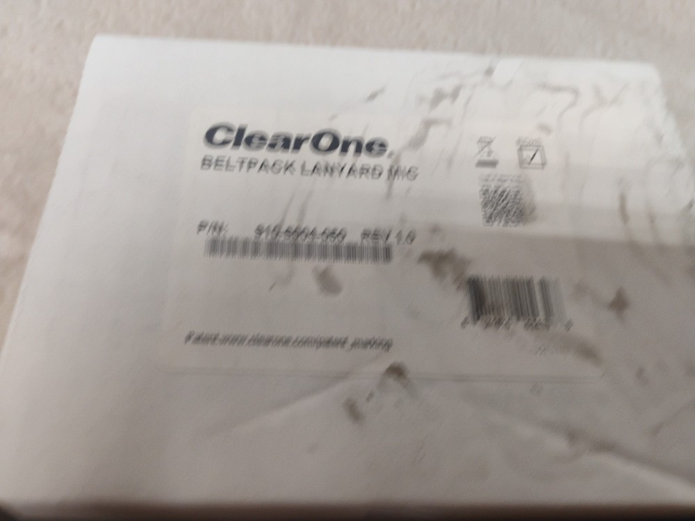 ClearOne Beltpack Lanyard Mic, 910-6004-050