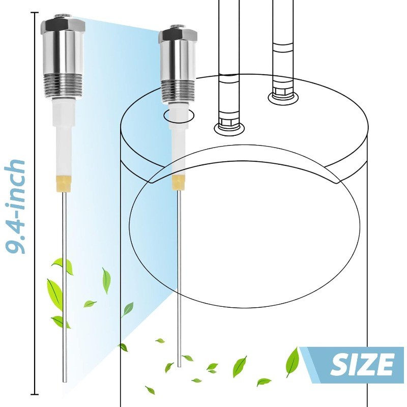 Powered Anode Rod for Hot Water Heater, Stops Corrosion Eliminates Rotten Egg