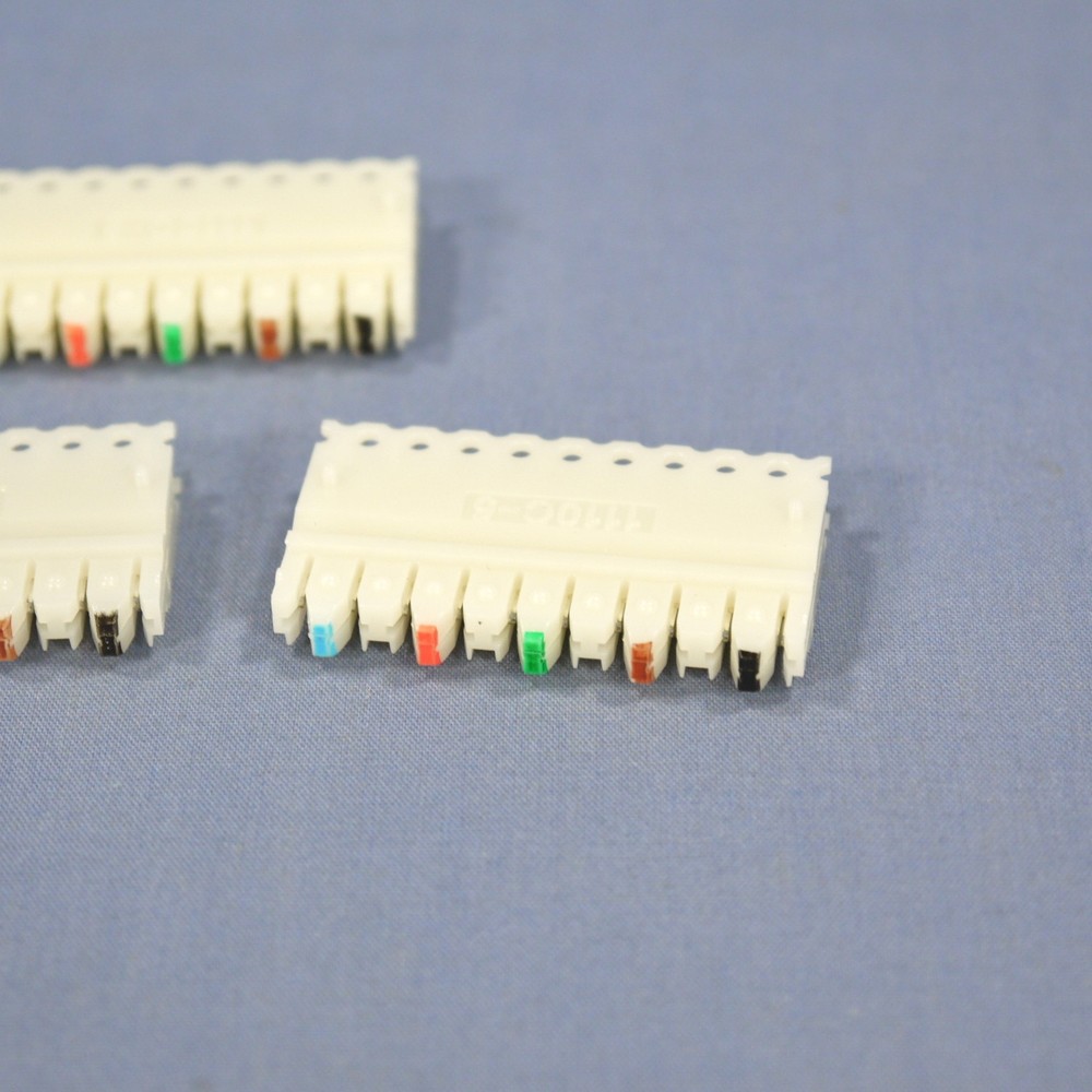 4 Leviton C-5 Connector Blocks 110-Type Base Terminal Patch Cat 5e 49105-IDC