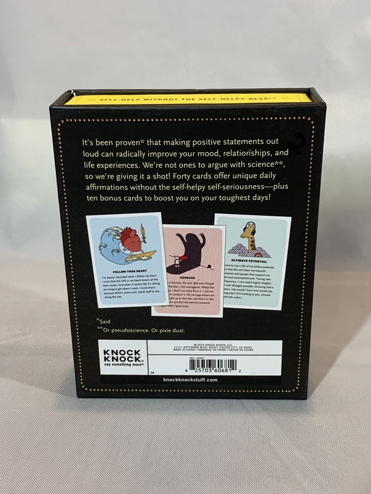 Affirmators: Affirmation Cards to Help You Help Yourself - Open Box