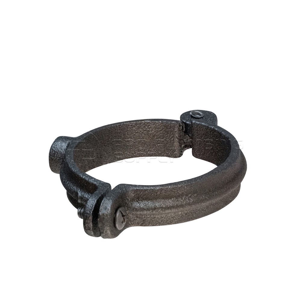 Highcraft Hinged Split Ring Pipe Hanger, Malleable Iron Clamp (10 Pack)