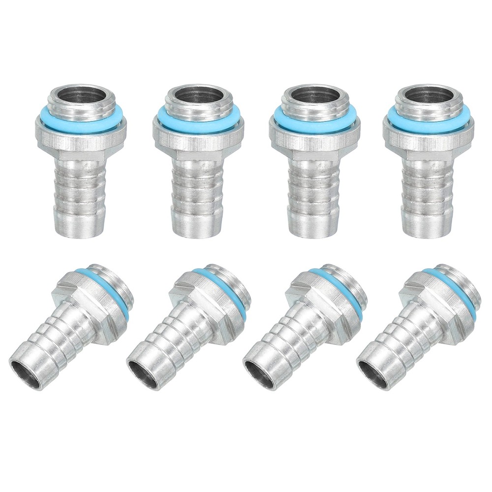 8pcs G1/4 Fitting, G1/4 Thread with 10mm OD Nozzle