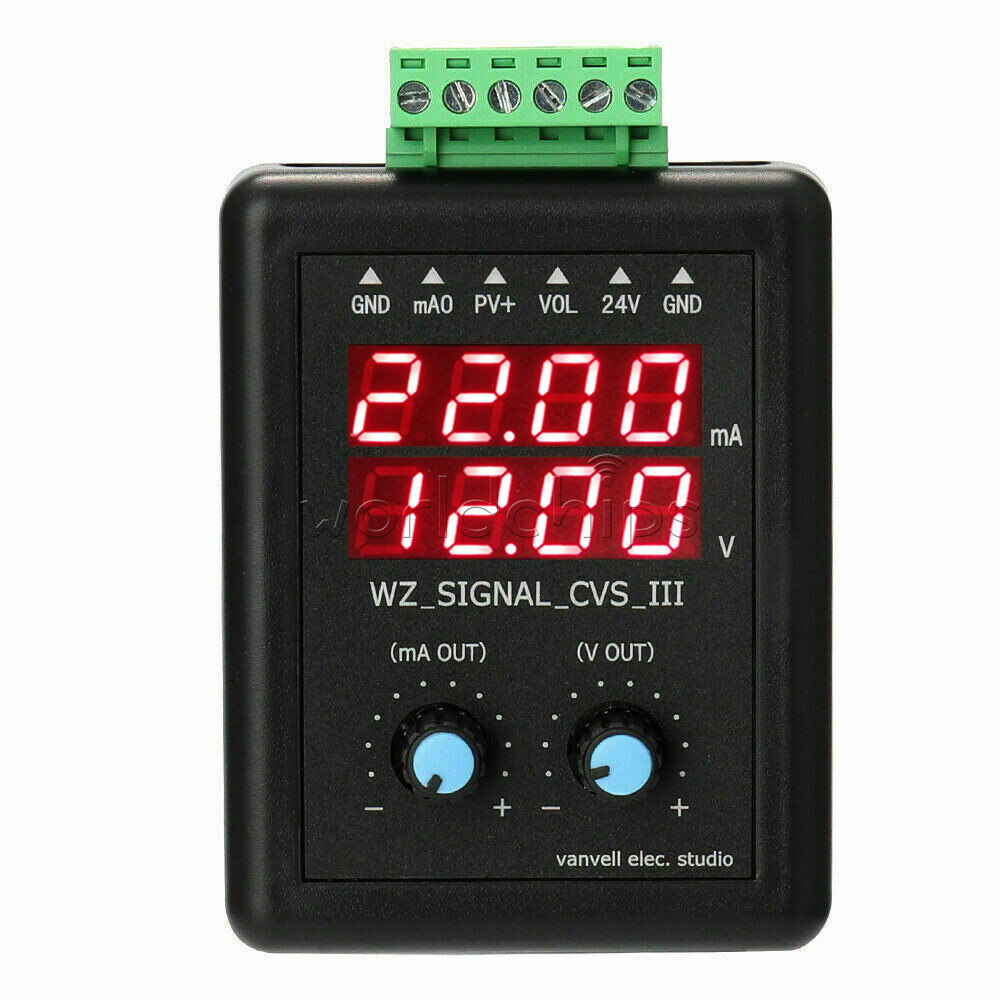 Adjustable 4-20ma Signal Generator 24V 0-10V Constant Current Source Simulation
