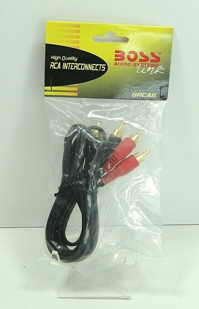 Boss Audio 6 ft RCA Interconnect Cables (BRCA6) New Fast