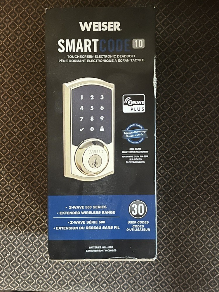 Weiser Smartcode 10 Brass Keyless Entry Electronic Deadbolt