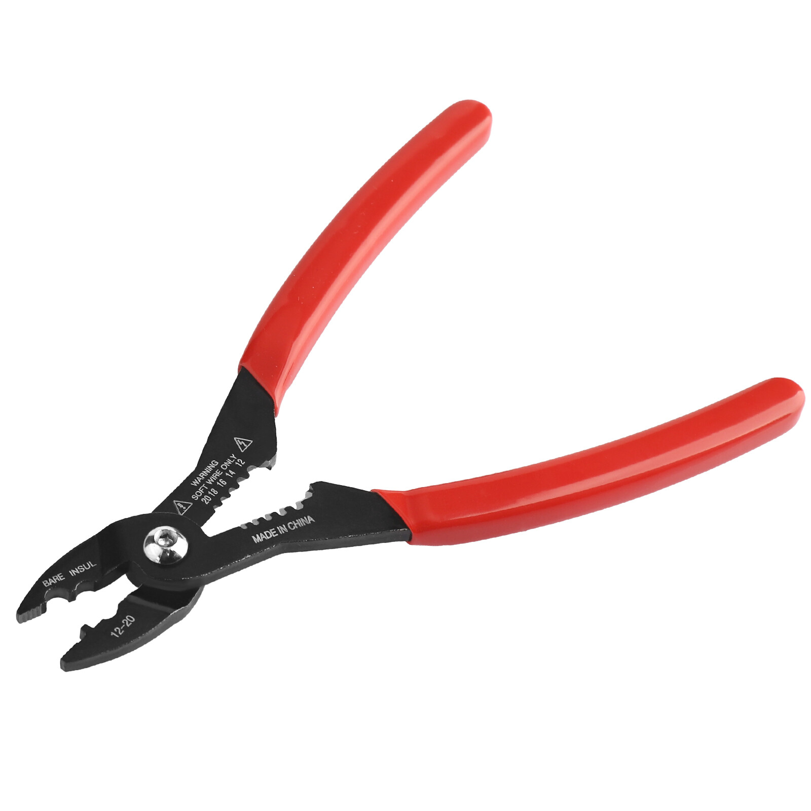 4 in 1 Wire Service Pliers Crimper Stripper Cutter Gripping for 12-20AWG Cable