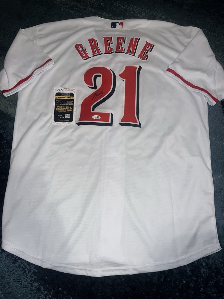 Hunter Greene Signed Cincinnati Reds Jersey All Star Ace JSA Auth