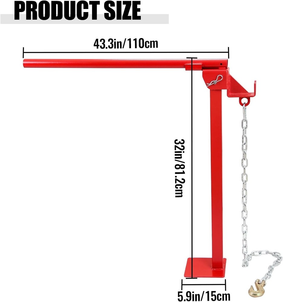 NEW Heavy Duty T Post Puller Set with Lifting Chain Puller