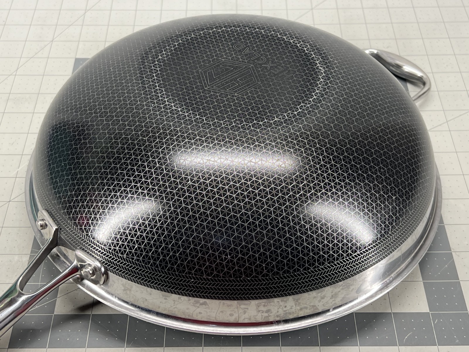 HexClad Hybrid Nonstick 12-Inch Wok Frying Pan (No Lid) - Used!