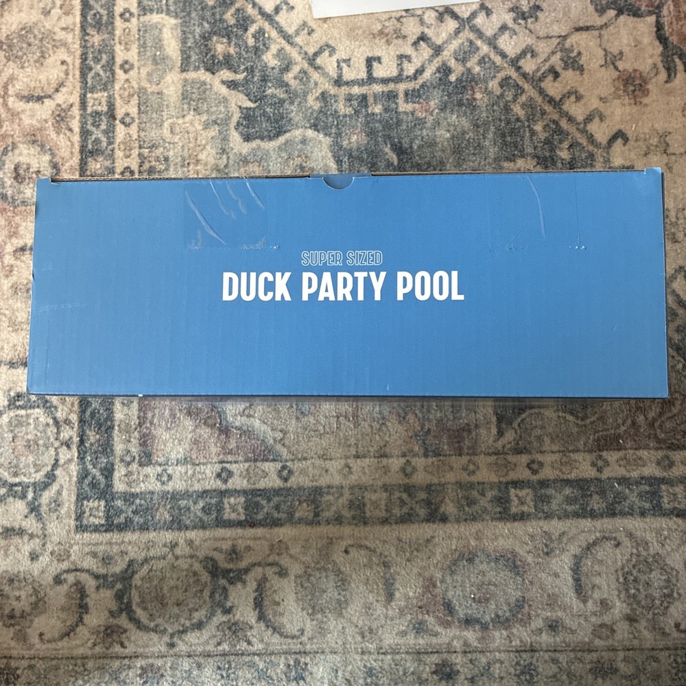 Jumbo 6ft Inflatable Supersized Duck Pool Party Float with LED Lights