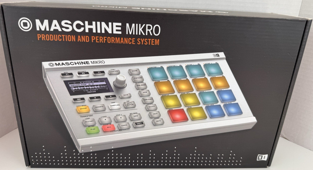 Maschine Mikro MK2 White Native Instruments Drum Beats Melodies Samples
