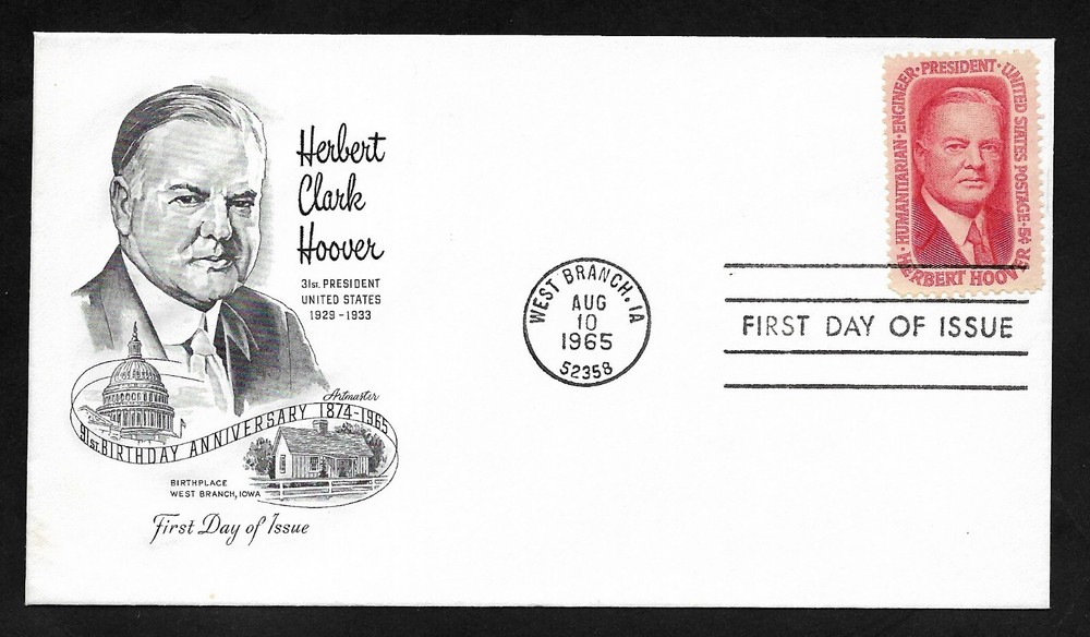 #1269 5c Herbert Hoover - Artmaster FDC