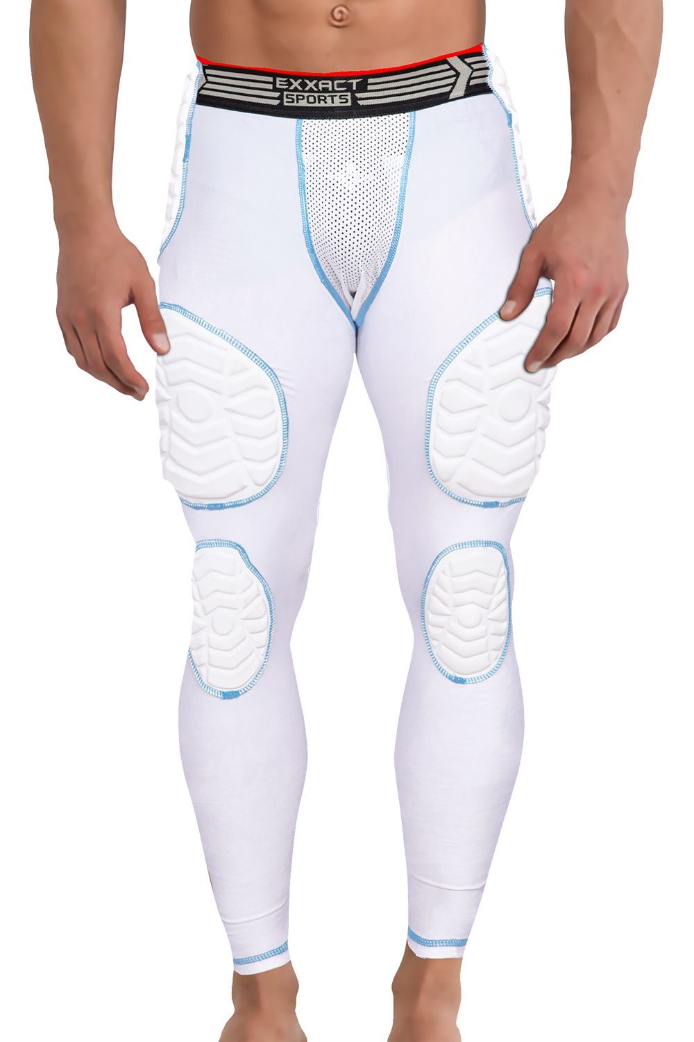 Exxact Sports Combat 7 Pad Adult Girdle for Men, Padded Football Gridle