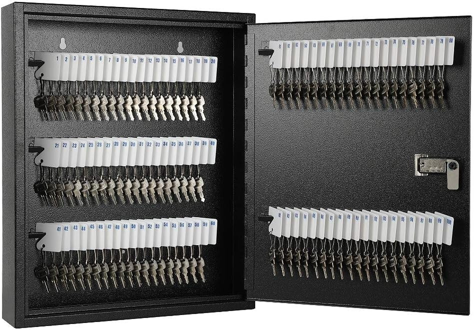 40 - 200 Key Storage Code Lock Box Wall Mount Keys Holder Safe Cabinet Organizer