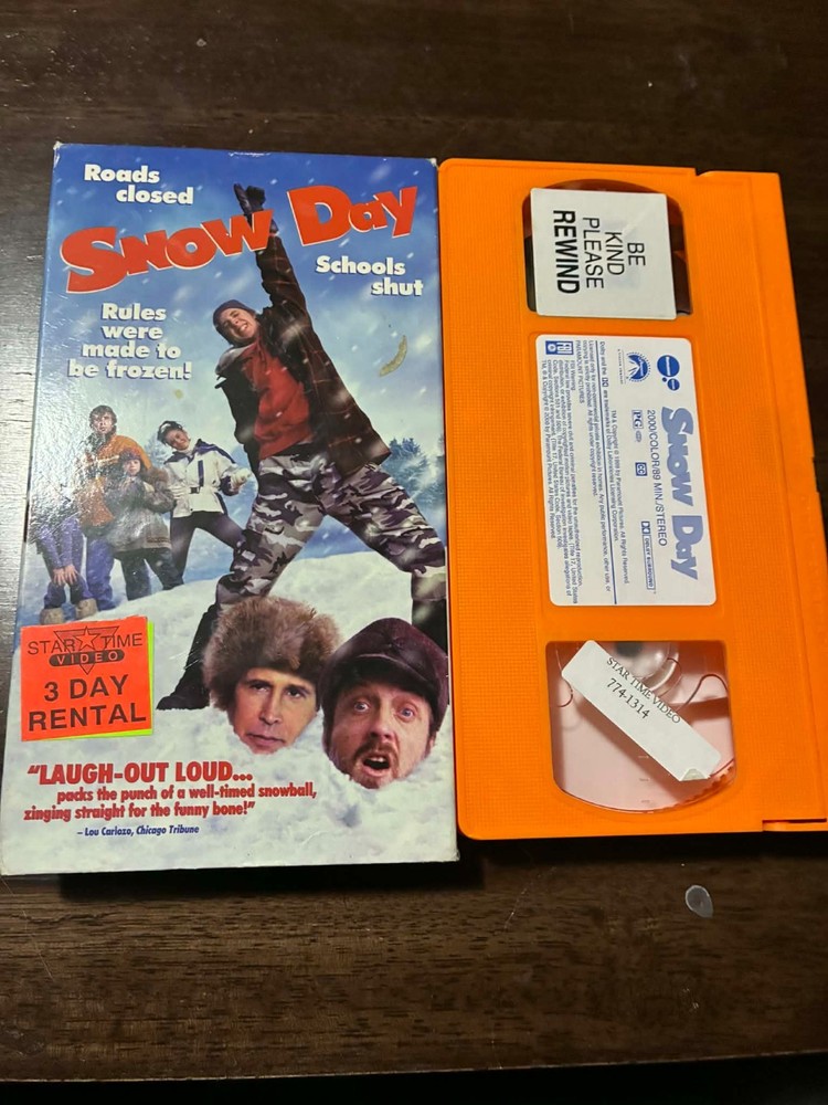 Snow day Special Edition Orange VHS