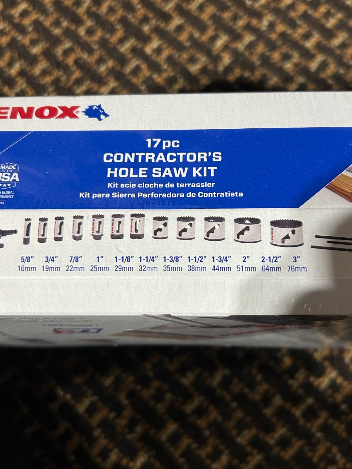 Lenox Contractor's Speed Slot 308201200G 17-Piece Hole Saw Kit MADE IN USA