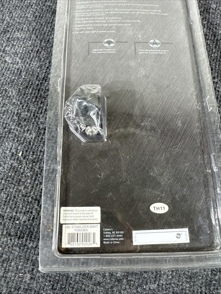 Cabela’s Instinct Equalizer Stabilizer Bracket – Archery Bow Mount – New