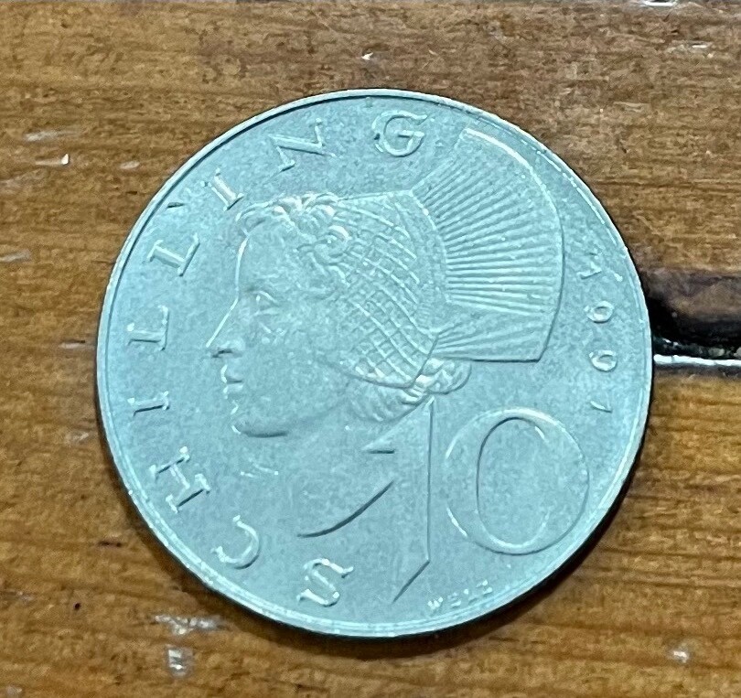 1991 Austria 10 Schilling Coin