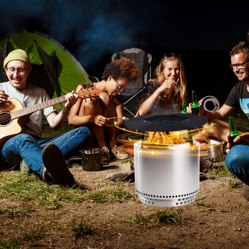 FEBTECH - 24.6" Fire Pit Heat Deflector Compatible for 19.5" Firepit