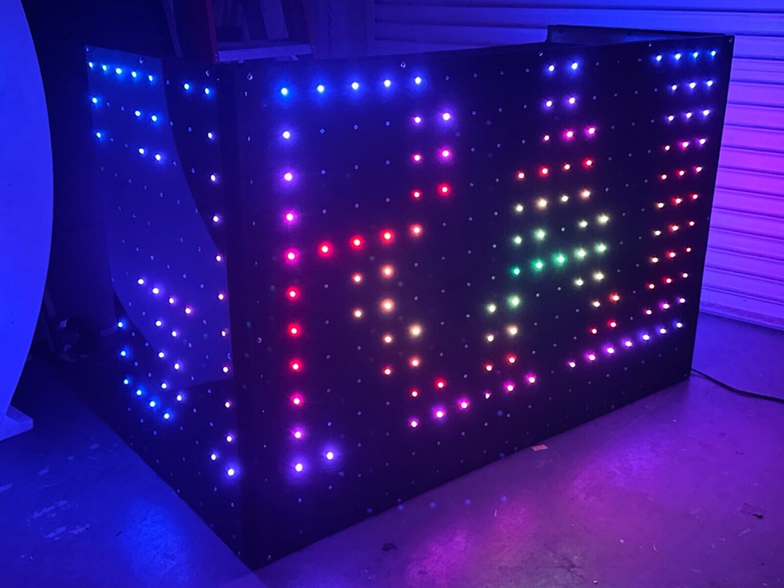 LED DJ Booth Programable. Foldable Multicolors LED.