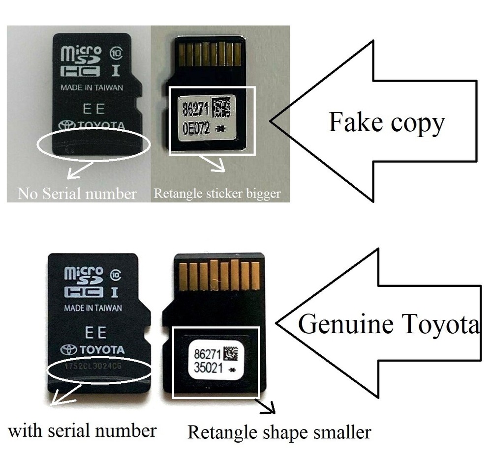 2014-2019 Toyota 4Runner RAV4 Prius C Navigation Micro SD Card Map 2019 Update