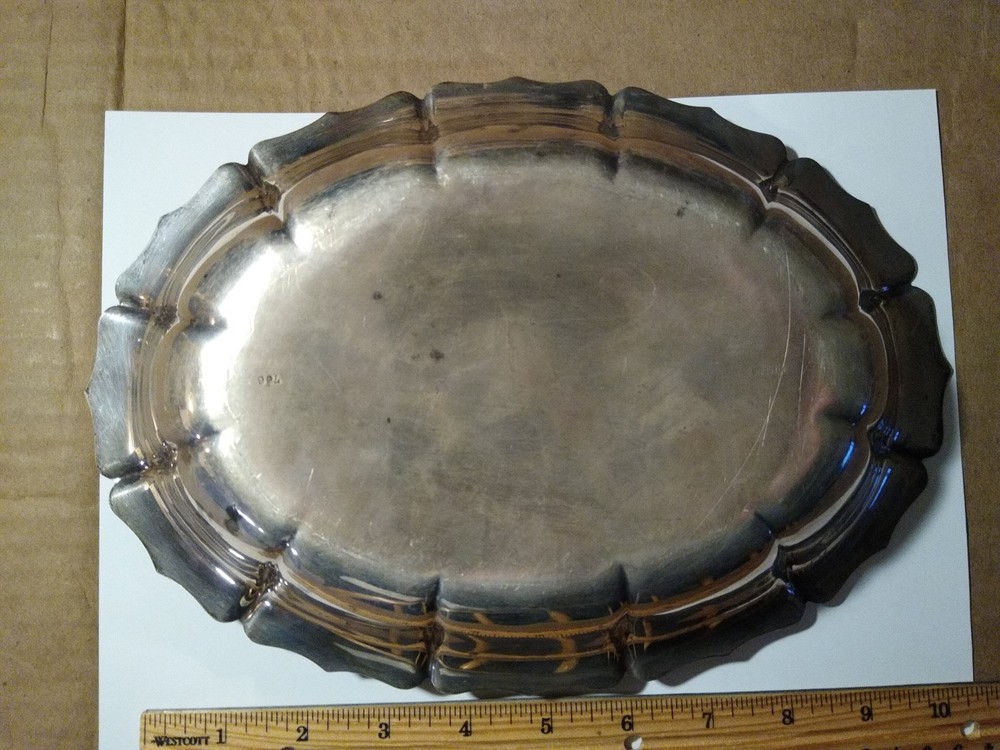 Sterling Silver Oval Serving Bowl. No. 766.