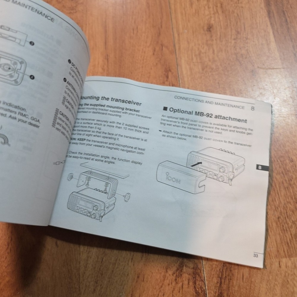 Icom IC-M302 Instruction Manual
