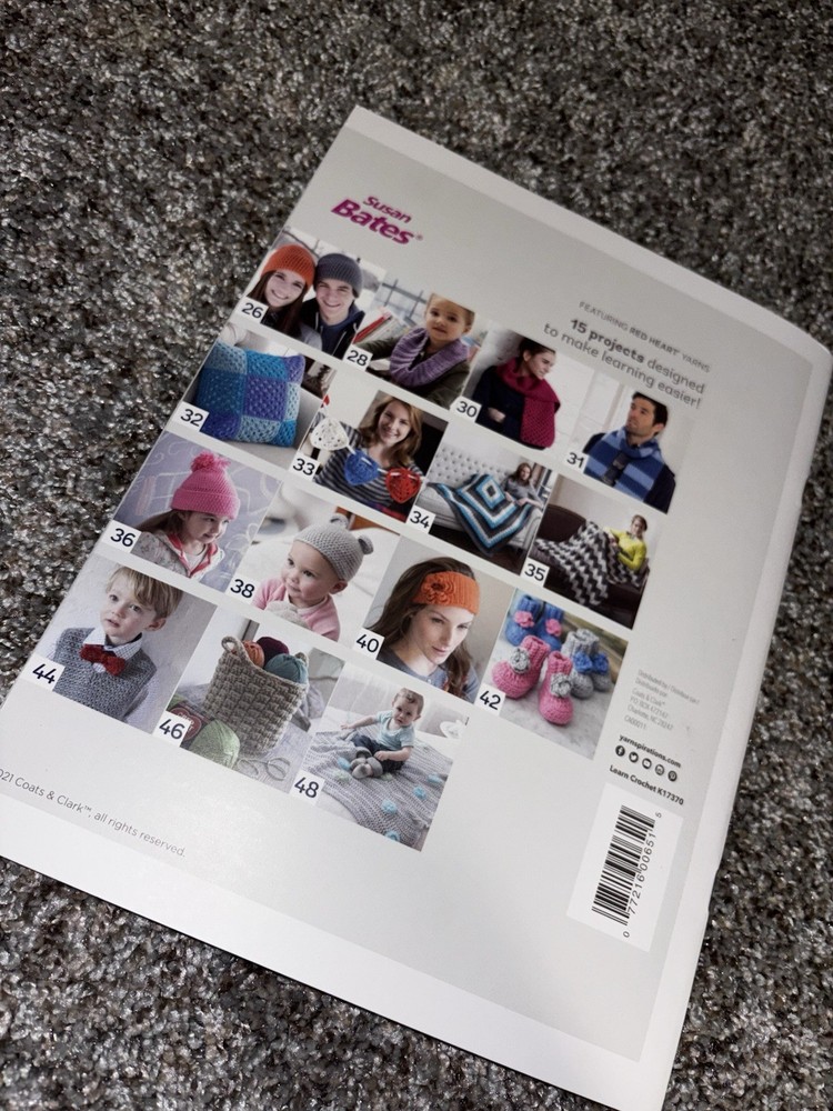 Learn crochet susan bates 15 easy projects book