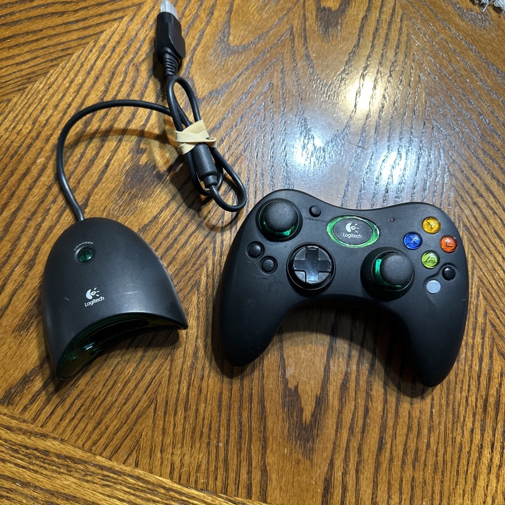 Logitech Cordless Precision OG Original Xbox Wireless Controller untested