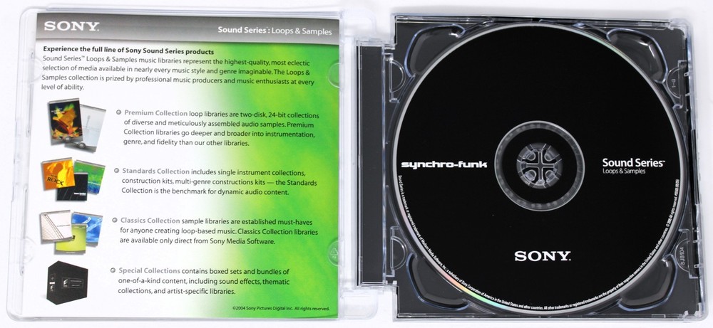 Sony Sound Series Synchro-Funk Loops Sound/Sample Library/Sampling CD