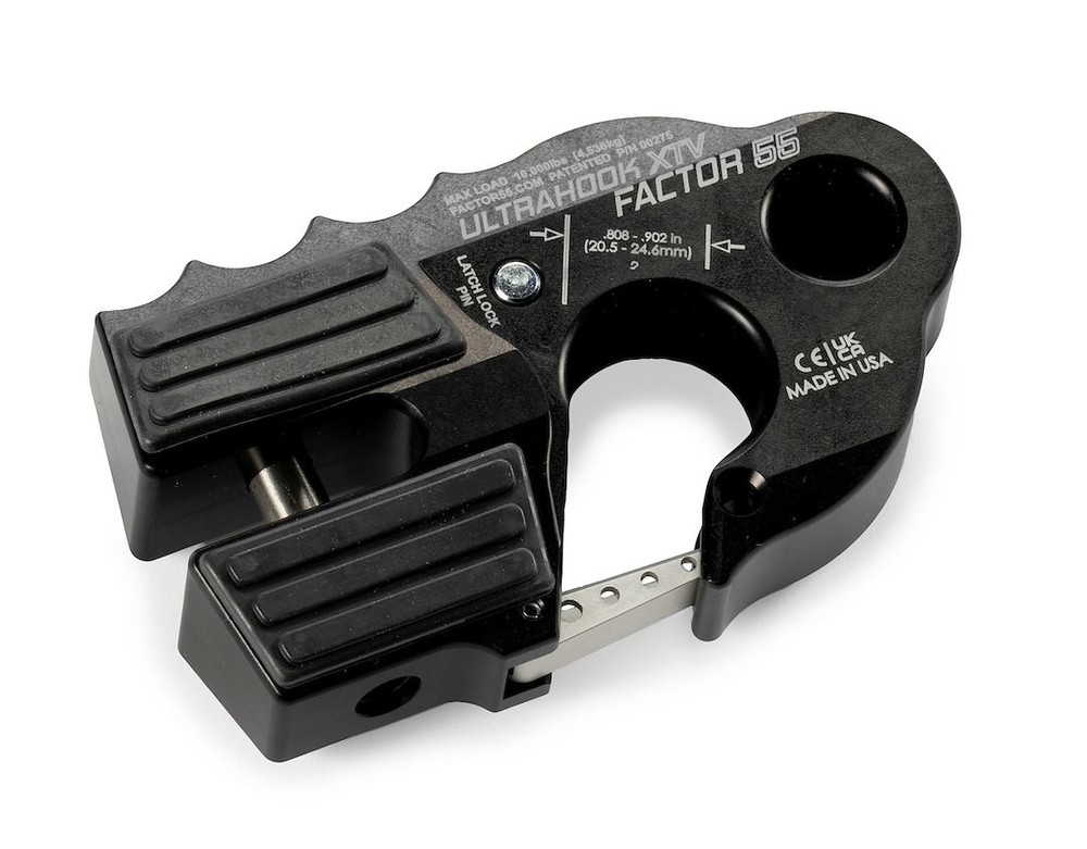 Factor 55 00275-04 Winch Clevis Hook 10000lb Max Load Capacity Black Single