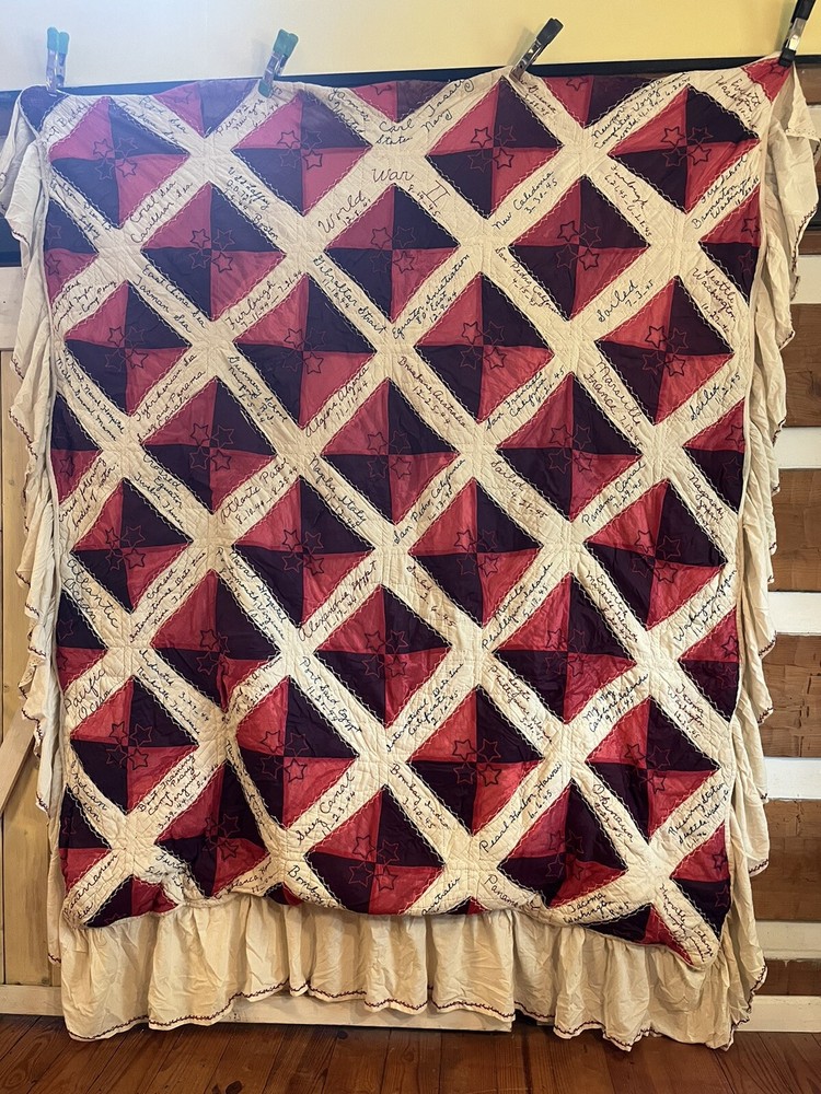 WWII Navy Seamans Operations Quilt  USS Gen. WA Mann