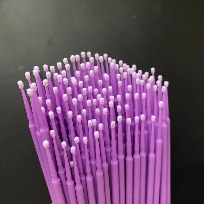 Dental Microbrush Disposable Micro Applicator Brush Cleaning Bendable Soft Tips
