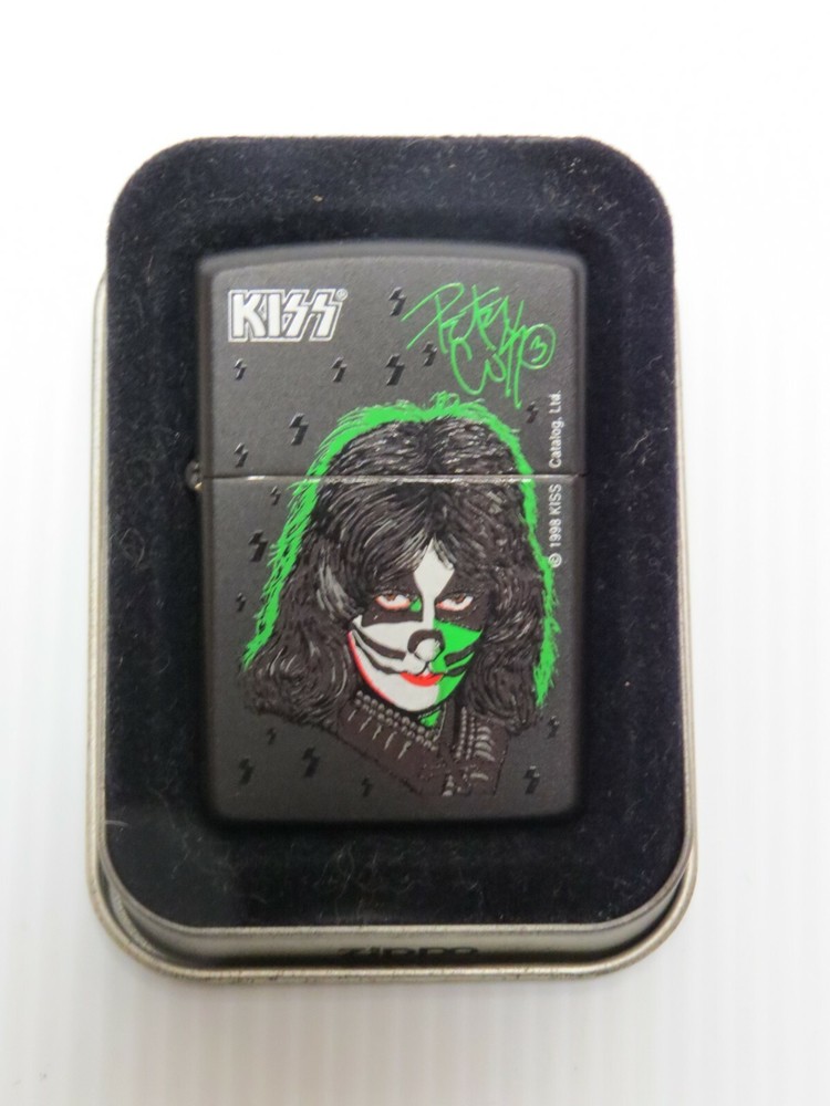 KISS PETER CRISS ZIPPO LIGHTER UNUSED IN BOX