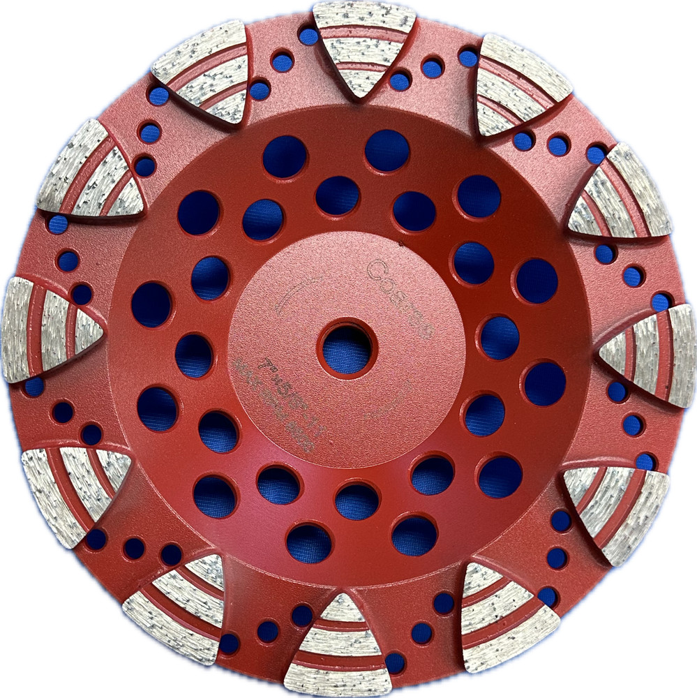 Vantage diamond tooling, Triangle  Cup wheel 7''. Medium bond, Coarse. Threaded