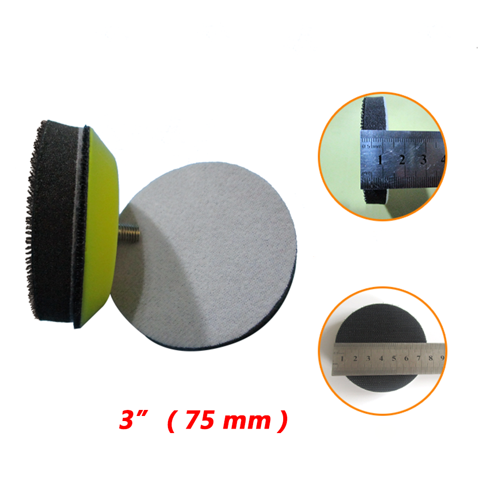Hook & Loop Sponge Interface Pad Ø 2/3/4/5/6 inch for Sanding Disc Backing Pads