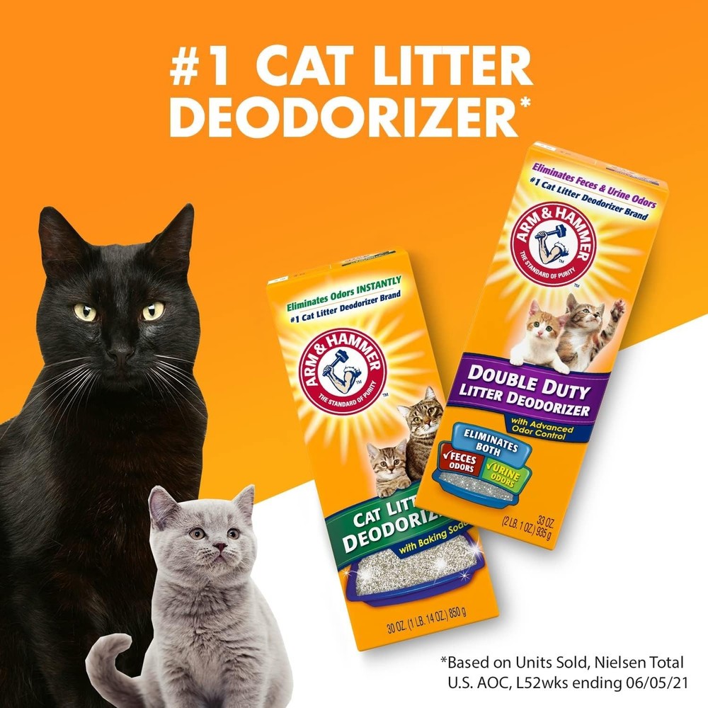 Multi-Purpose Cat Litter Deodorizer with Baking Soda, Odor Control & Fresh Scent