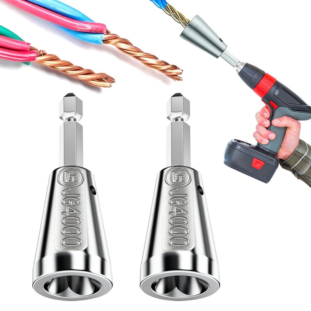 Wire Twister Tool for Drill, 2026 Upgrades Nut Silver